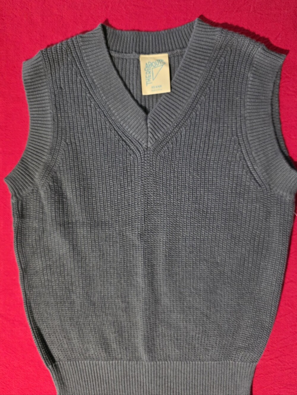 NWOT Thereabouts Kids' Gray V-Neck Sweater Vest